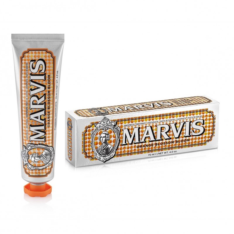 MARVIS玛尔仕薄荷牙膏亮白护龈意大利进口 橙花绽放 75ml